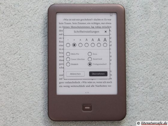 Schrifteinstellungen