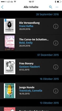 Tolino-App: Bücher
