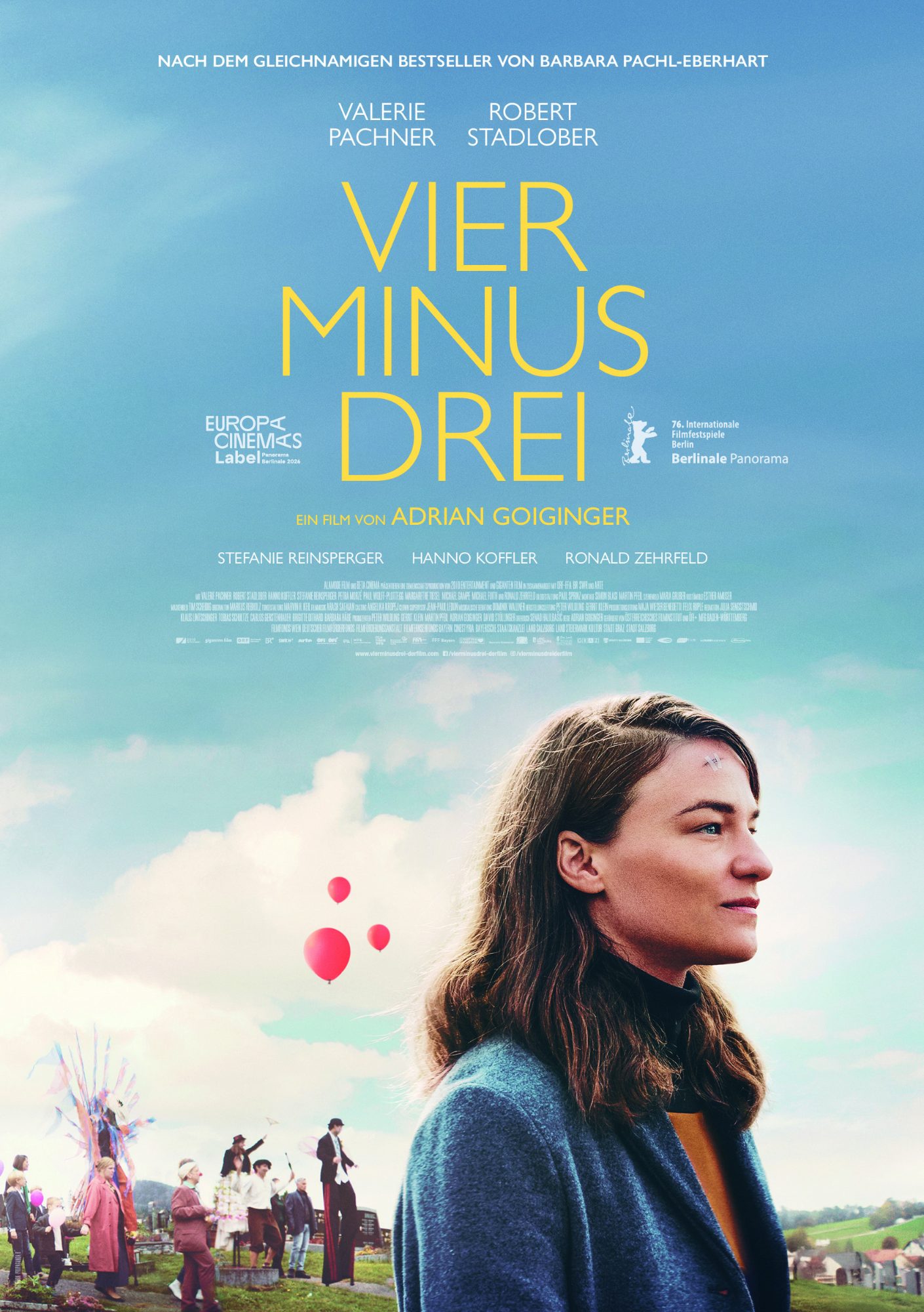 Kinoplakat »Vier minus drei« (Quelle: Alamode Film/Polyfilm)