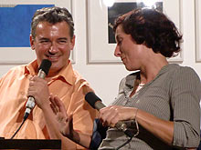 Ilija Trojanow und Juli Zeh bei der Präsentation ihres Buches im Stuttgarter Literaturhaus